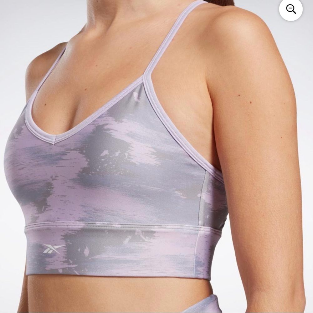 Reebok Apparel Women's Wor Camo Bra Reebok Training App Women Purple - Picture 1 of 6